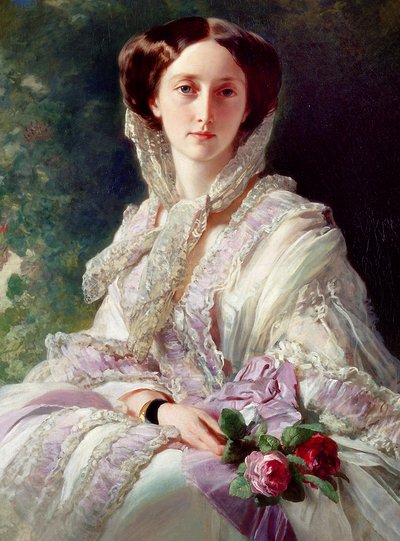 Portret van Kroonprinses Olga van Württemberg door Franz Xaver Winterhalter